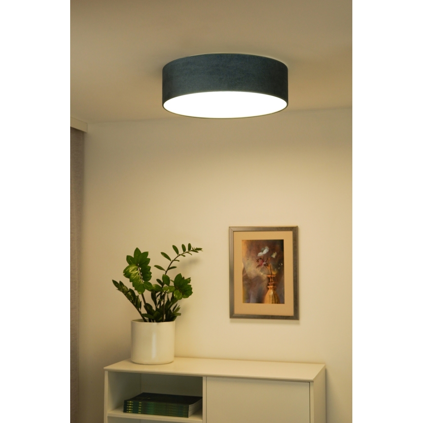 Plafonieră LED Duolla CORTINA LED/26W/230V d. 45 cm turcoaz