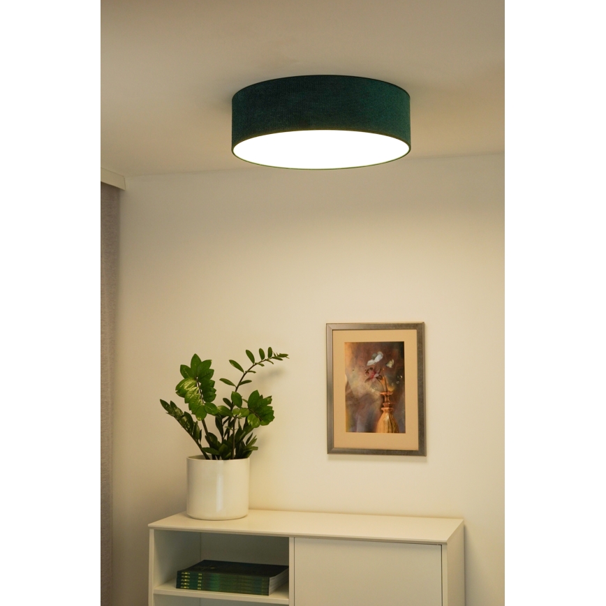 Plafonieră LED Duolla CORTINA LED/26W/230V d. 45 cm verde