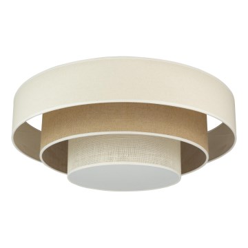 Plafonieră LED Duolla LUNETA LED/26W/230V d. 60 cm 4000K crem/maro