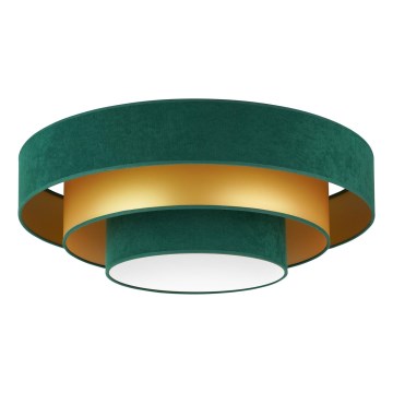 Plafonieră LED Duolla LUNETA LED/26W/230V d. 60 cm 4000K verde/auriu