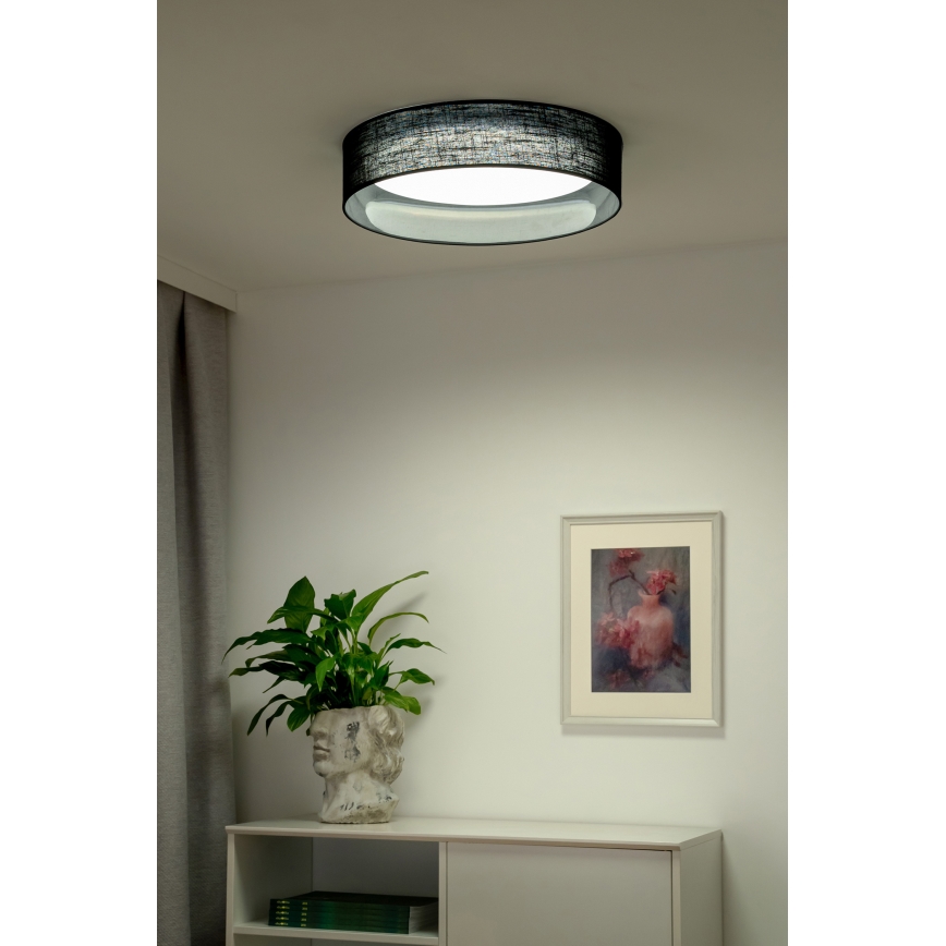 Plafonieră LED Duolla ROLLER LED/24W/230V negru