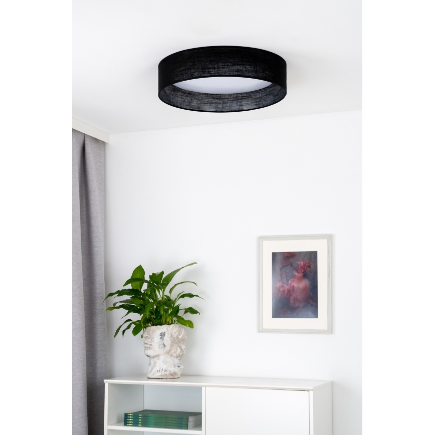 Plafonieră LED Duolla ROLLER LED/24W/230V negru