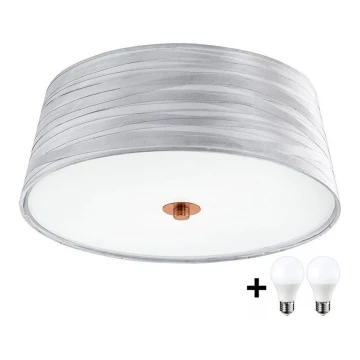 Plafonieră LED Eglo 32111 FONSEA 1 2xE27/9W/230V argintiu/cupru
