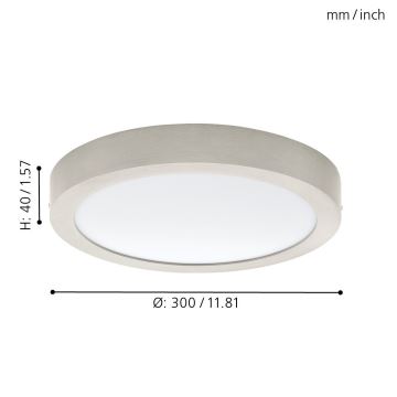 Plafonieră LED Eglo 78697 FUEVA LED/24W/230V