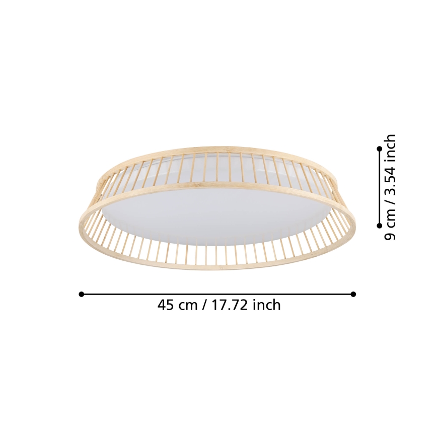 Plafonieră LED Eglo LED/20W/230V maro