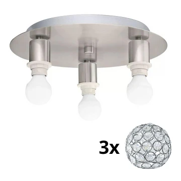 Plafonieră LED Eglo MY CHOICE 3xE14/4W/230V crom