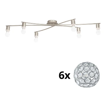 Plafonieră LED Eglo MY CHOICE 6xE14/4W/230V crom