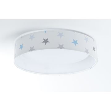 Plafonieră LED GALAXY KIDS LED/24W/230V stele alb/gri/albastru