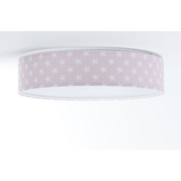 Plafonieră LED GALAXY KIDS LED/24W/230V stele roz/alb