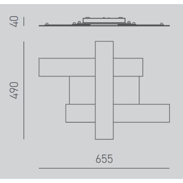 Plafonieră LED Gea Luce DOHA P P T DOHA LED/30W/230V bej