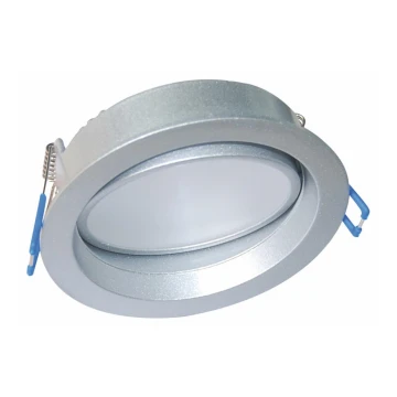 Plafonieră LED încastrată pentru baie LED/10W/230V 3000K IP54 argintiu Fulgur 23147