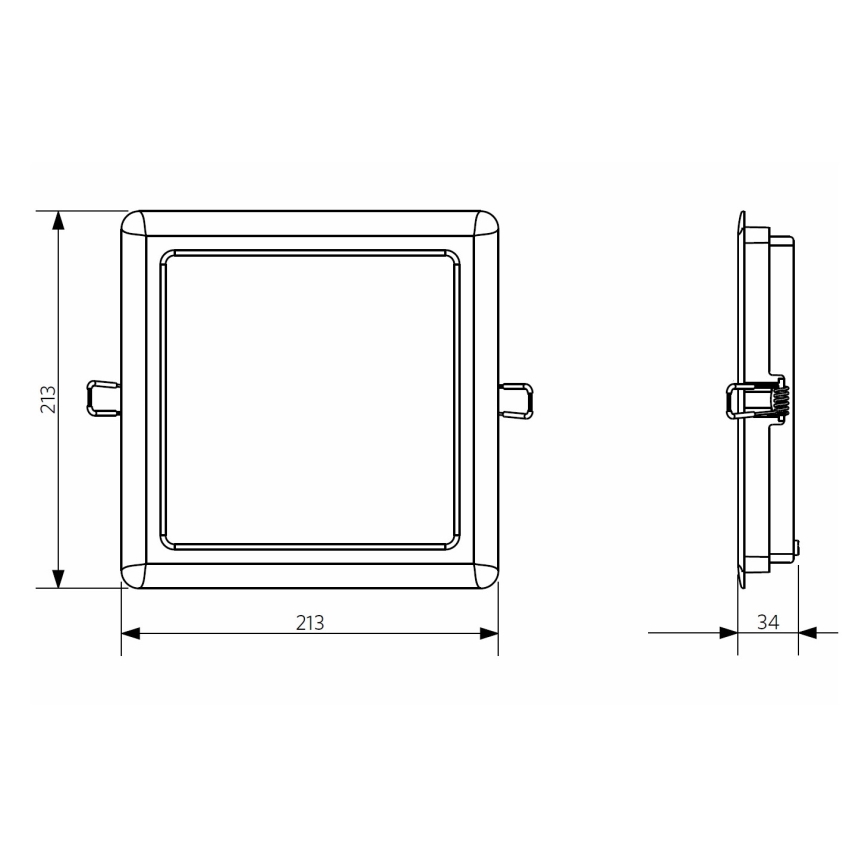 Plafonieră LED încastrată pentru baie LED/24W/230V 4000K IP44 Opple 26667