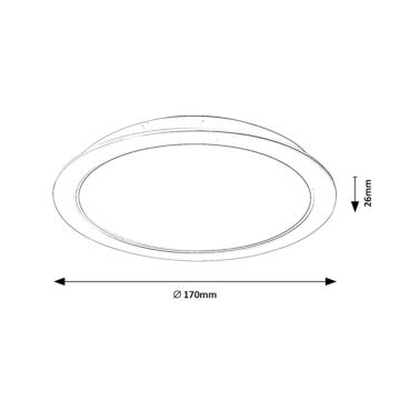 Plafonieră LED încastrată LED/18W/230V d. 17 cm Rabalux