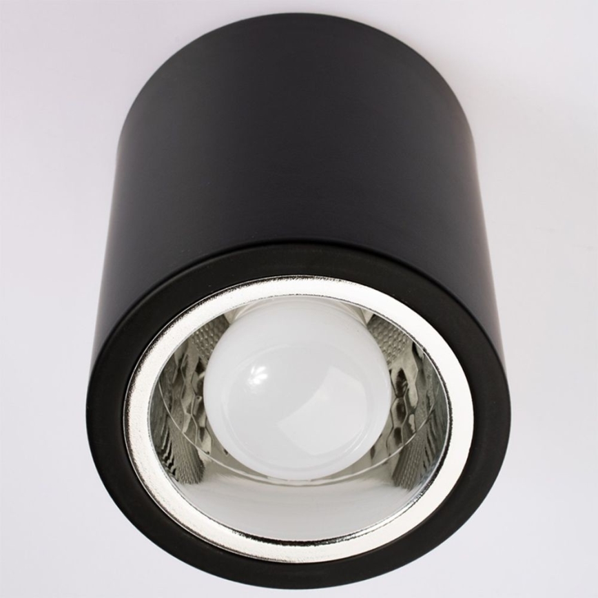 Plafonieră LED JUPITER 1xE27/6W/230V 120x98 mm negru