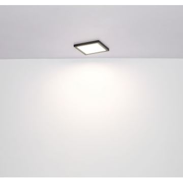 Plafonieră LED/24W/230V 3000/4000/6500K neagră Globo