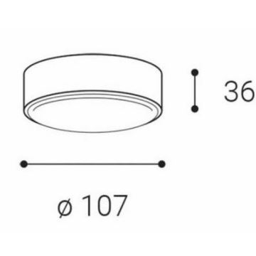 Plafonieră LED LED2 ROLO LED/6W/230V IP65 antracit