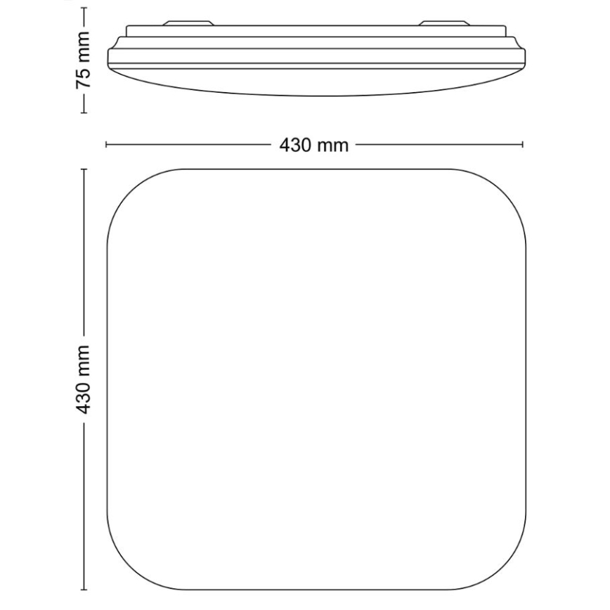 Plafonieră LED/24W/230V 4000K Philips