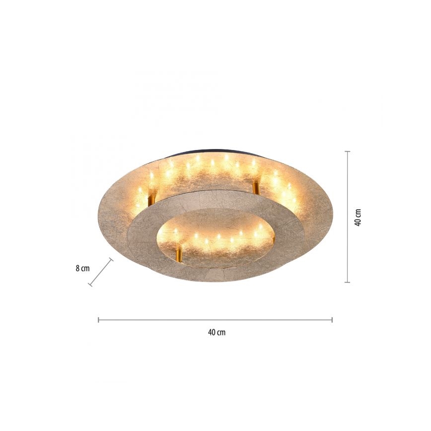 Plafonieră LED NEVIS LED/18W/230V aurie Paul Neuhaus 9620-12