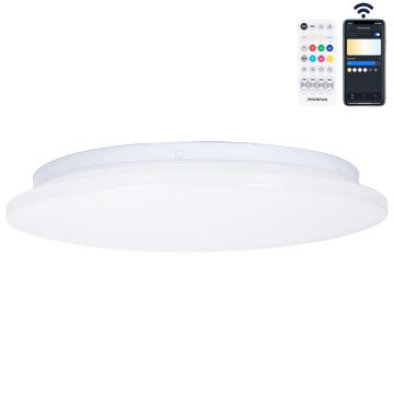 Plafonieră LED pentru baie Aigostar LED/18W/230V 3000-6500K IP44 + telecomandă