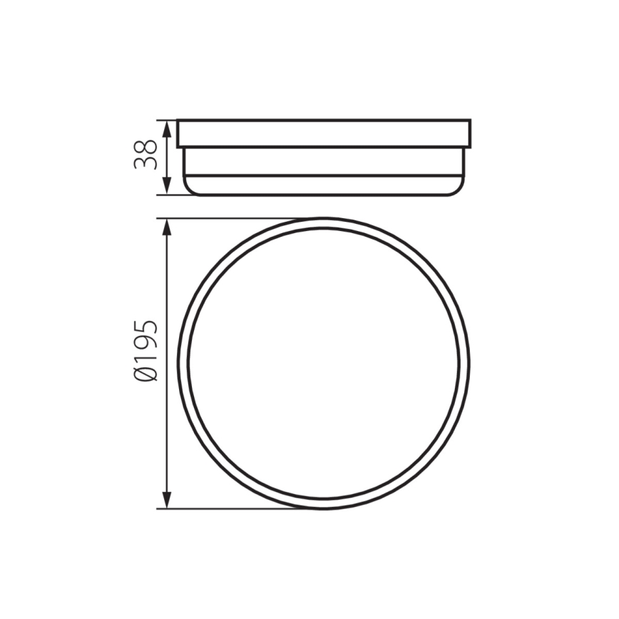 Plafonieră LED pentru baie TOLU LED/18W/230V 4000K IP54 alb