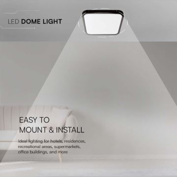 Plafonieră LED pentru baie LED/24W/230V 3000K IP44 negru