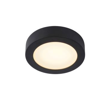 Plafonieră LED dimabilă pentru baie Lucide 28116/18/30 BRICE LED/12W/230V d. 18 cm IP44 negru