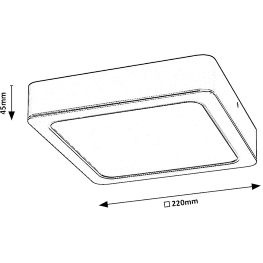 Plafonieră LED pentru baie LED/24W/230V 22 cm IP44 Rabalux