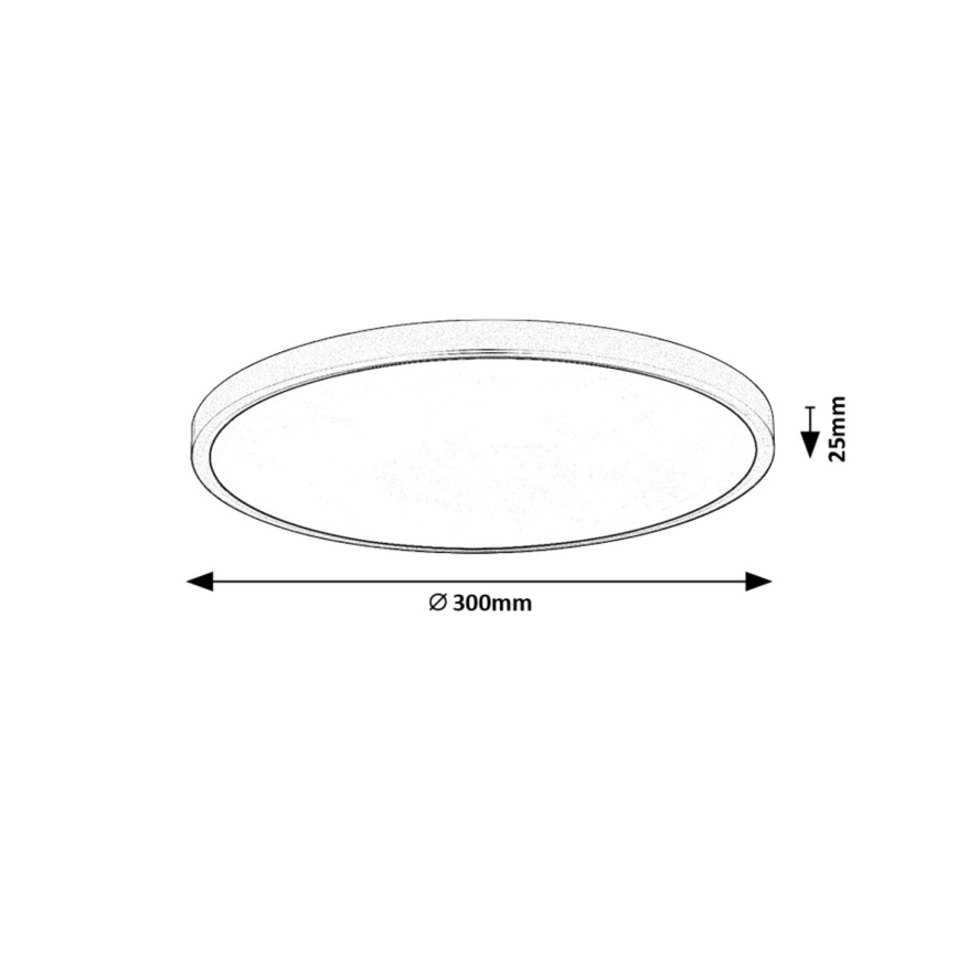 Plafonieră LED Rabalux LED/24W/230V 4000K d. 30 cm alb