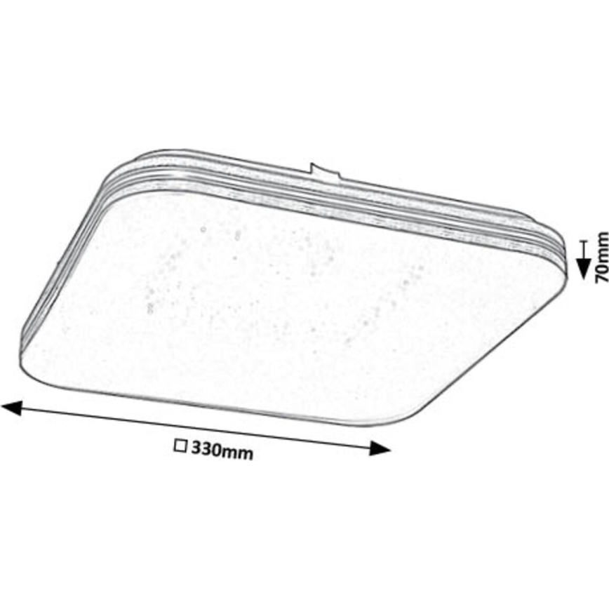 Plafonieră LED Rabalux LED/18W/230V 3000K 33x33 cm