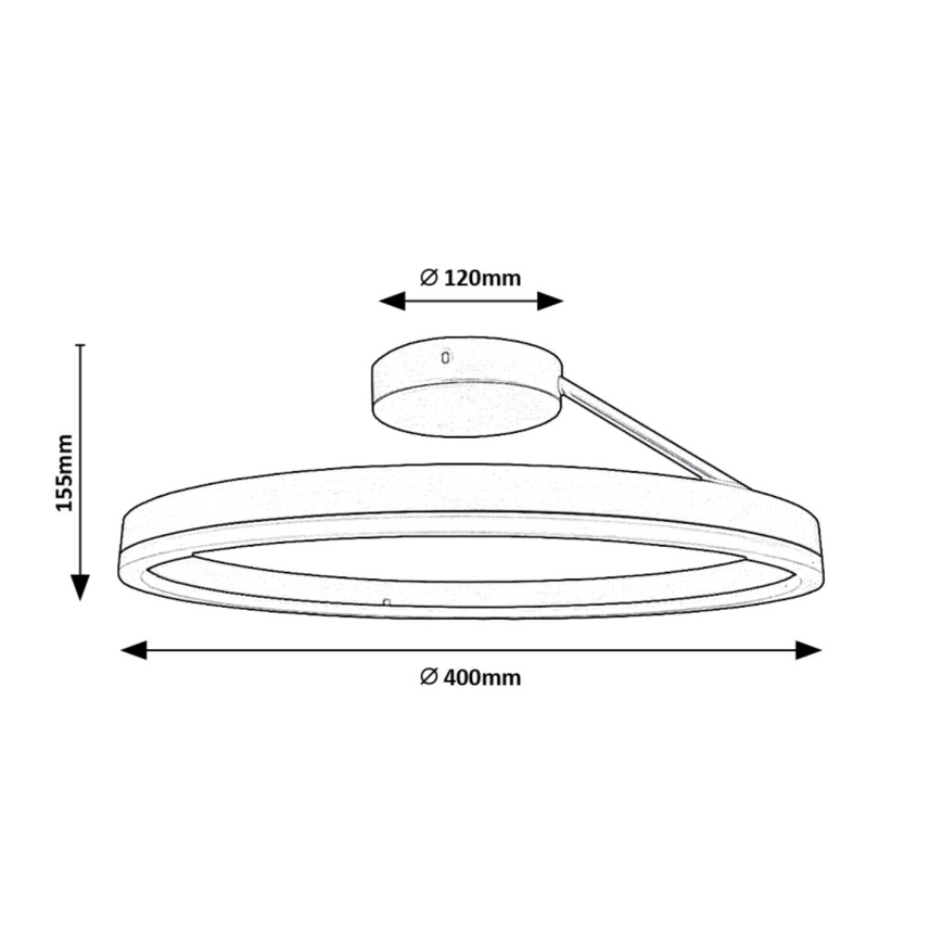 Plafonieră LED Rabalux LED/24W/230V 3000/4000/6500K