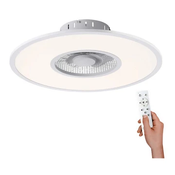 Plafonieră LED RGB dimabilă cu ventilator FLAT-AIR LED/32W/230V Leuchten Direkt 14642-16 + telecomandă