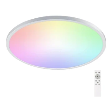 Plafonieră LED RGB dimabilă LED/24W/230V 3000-6500K d. 42 cm IP44 Aigostar + telecomandă