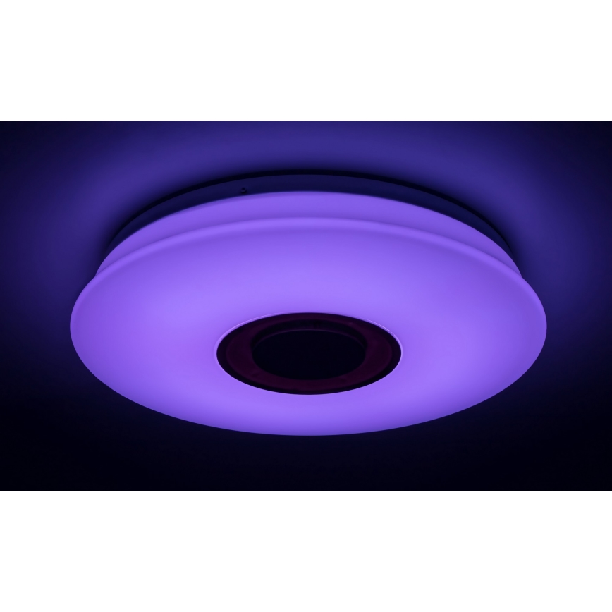 Plafonieră LED RGB dimabilă Rabalux 1xLED RGB/24W/230V + telecomandă