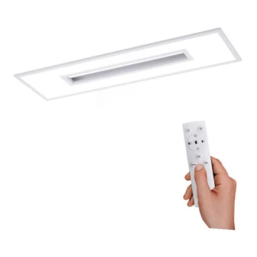 Plafonieră LED RGB dimabilă RECESS 1xLED/41W/230V + 1xLED/7,5W  Leuchten Direkt 11646-16 + telecomandă