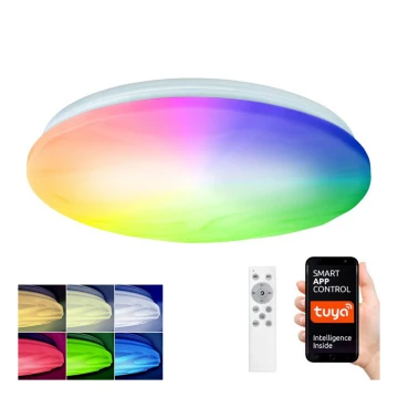 Plafonieră LED RGB dimabilă WAVE LED/30W/230V Wi-Fi Tuya + telecomandă