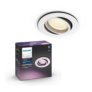 Plafonieră LED RGB încastrată CENTURA 1xGU10/5,7W/230V Philips 50451/31/P7