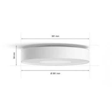 Plafonieră LED RGB pentru baie dimabilă Hue XAMENTO LED/33,5W/230V IP44 d. 381 mm 2000-6500K Philips