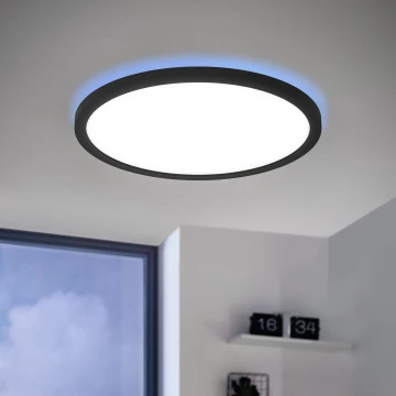 Plafonieră LED RGBW dimabilă LED/14,6W/230V negru ZigBee Eglo