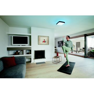 Plafonieră LED RGBW dimabilă SMART+ ORBIS LED/28W/230V 3000-6500K neagră Wi-Fi Ledvance