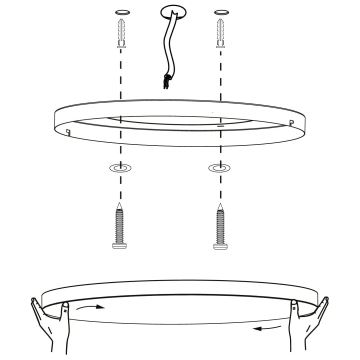 Plafonieră LED RGBW dimabilă LED/22,4W/230V ZigBee Eglo