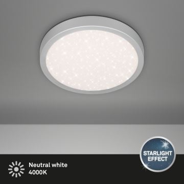 Plafonieră LED RUNA LED/18W/230V argintie Briloner 3048-014