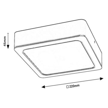 Plafonieră LED/24W/230V 22 cm Rabalux