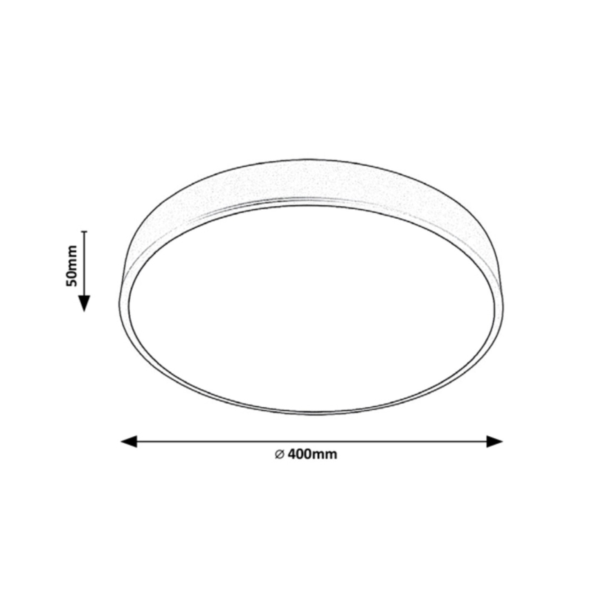 Plafonieră LED TESIA LED/36W/230V 40 cm argintie Rabalux