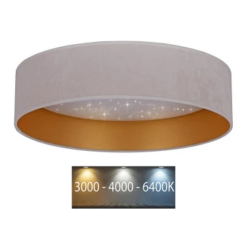 Plafonieră LED VELVET STAR LED/24W/230V d. 40 cm 3000K/4000K/6400K crem/bej Brilagi