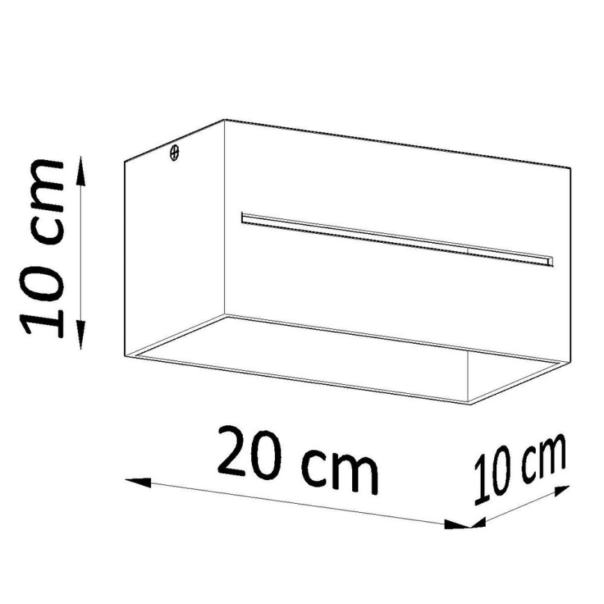 Plafonieră LOBO 2xGU10/40W/230V albă