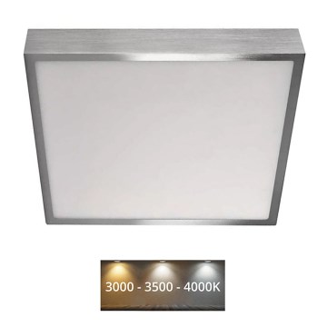 Plafonieră NEXXO LED/28,5W/230V 3000/3500/4000K 30x30 cm crom