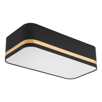 Plafonieră SIRJA SQUARE STRIPE 2xE27/15W/230V negru/auriu