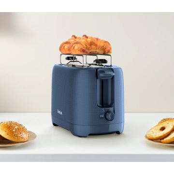 Prăjitor de pâine cu două fante Tefal MORNING 850W/230V albastru