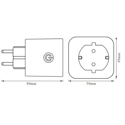 Priză inteligentă SMART+ EU Wi-Fi Ledvance