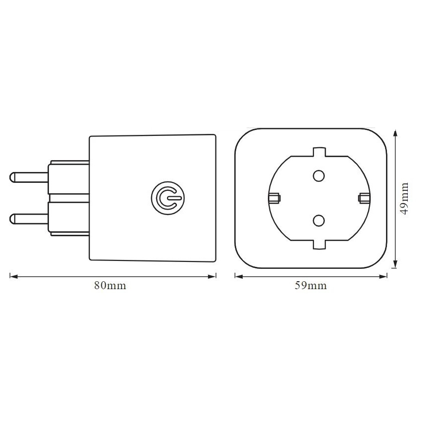 Priză inteligentă SMART+ EU Wi-Fi Ledvance